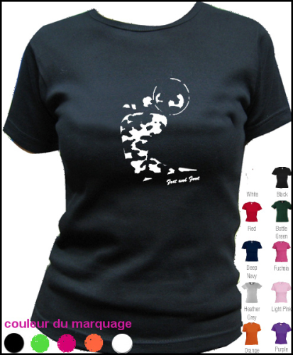 T-SHIRT FEMME COL ROND "CAMOUFLAGE"